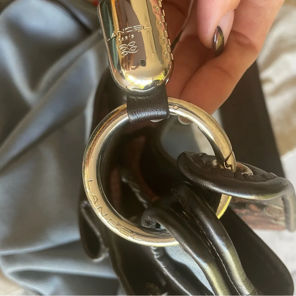 RARE LANCEL PARIS BB Brigitte Bardot bag. Suede blue. - Picture 9 of 16